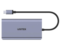UNITEK Hub USB-C 8w1 PD 100W D1019B - 1122405 - zdjęcie 3